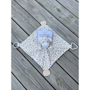 Modern Baby Giraffe Baby Activity Blanket Lovey  Rattle Plush New
